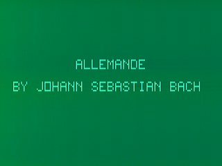 Allemande - Part I & II (George Moses)